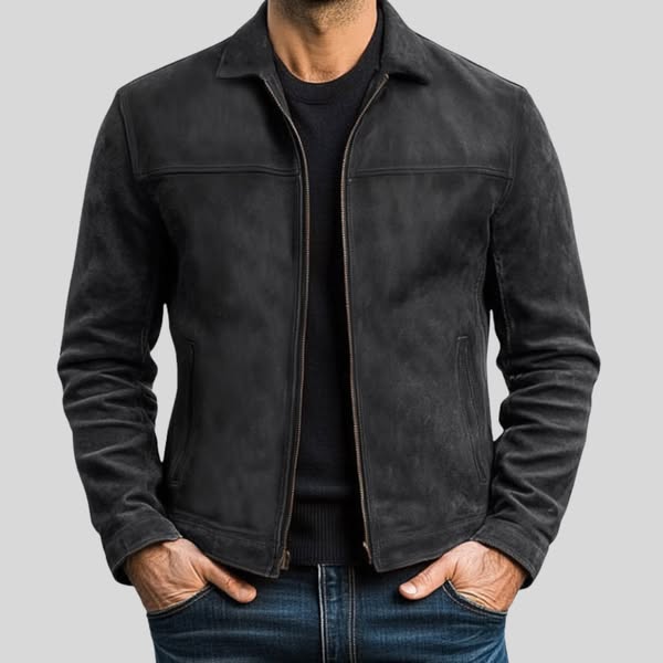 Gilbert™ | Veste zippée en cuir