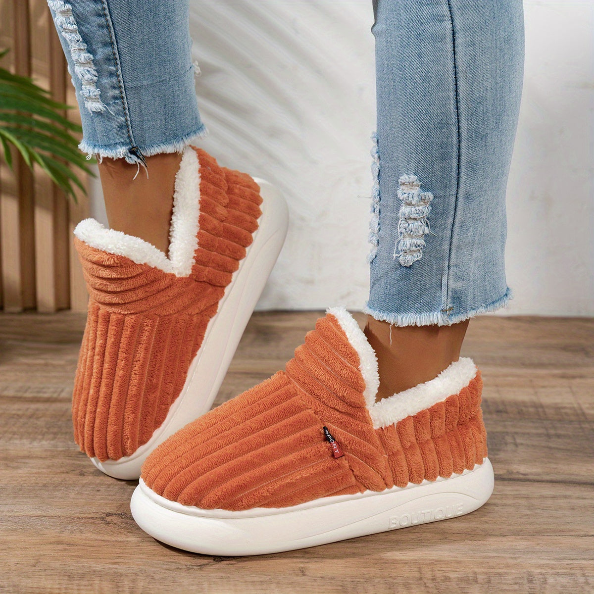 Céline™ | Les pantoufles en peluche